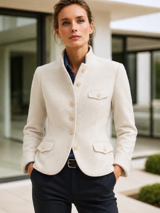 Lauren Ralph Lauren Jackets & Blazers - Lauren Ralph Lauren Wool Blend Herringbone Blazer Coat